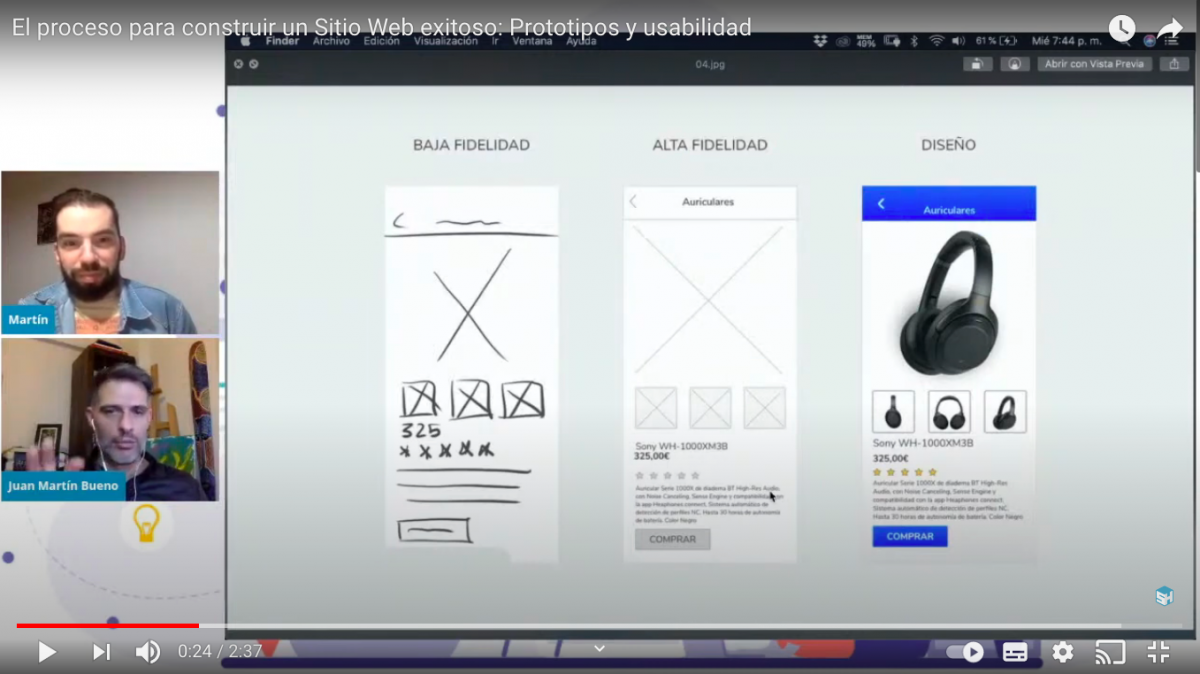 El proceso para construir un Sitio Web exitoso: Prototipos y usabilidad