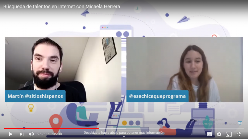 Captura cámaras de Micaela Herrera y Martín D Luzio