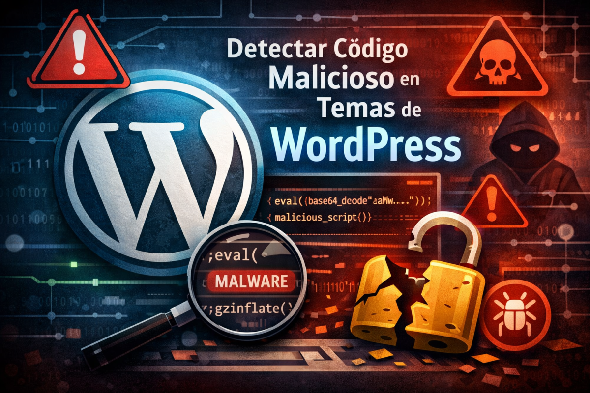 WordPress: cómo detectar código malicioso en un tema (Guía completa 2026)
