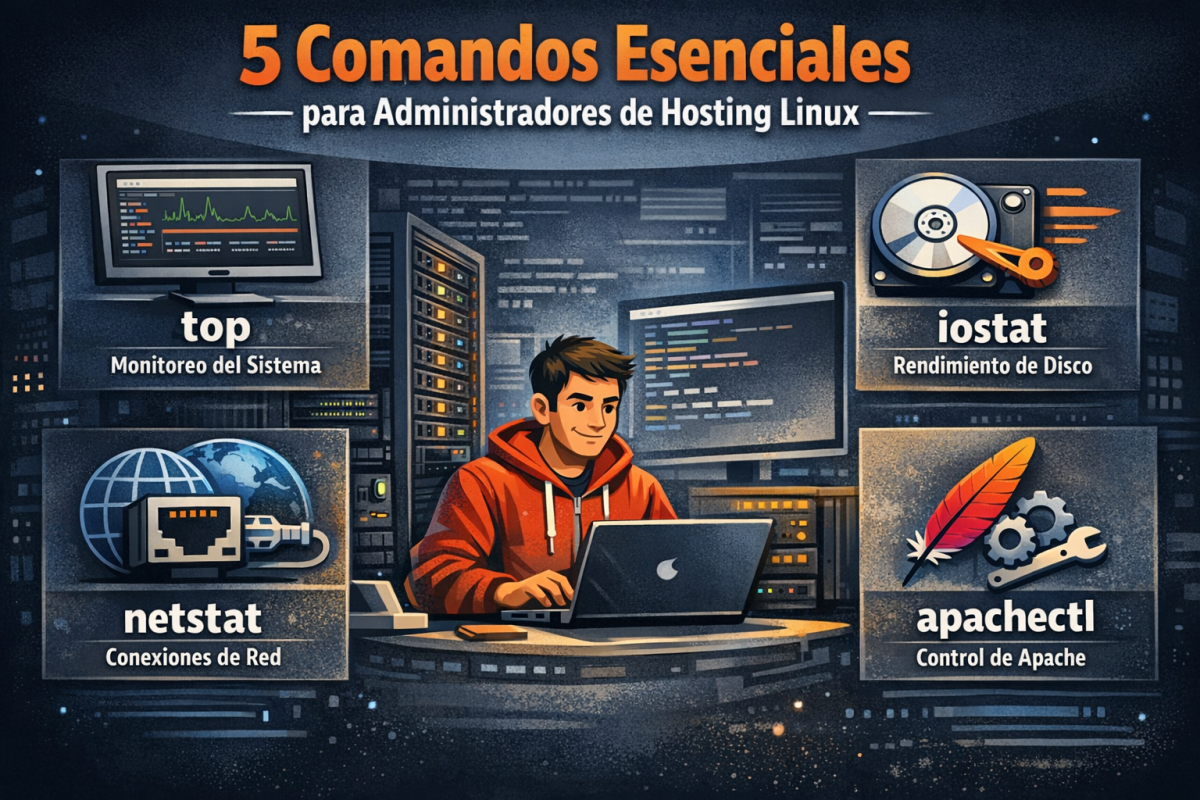 5 comandos esenciales en Linux que todo administrador de hosting debe conocer